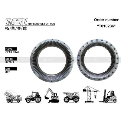 R220-9 80T Excavator Travel Steel Gear Ring 39Q6-42110 For Rotating