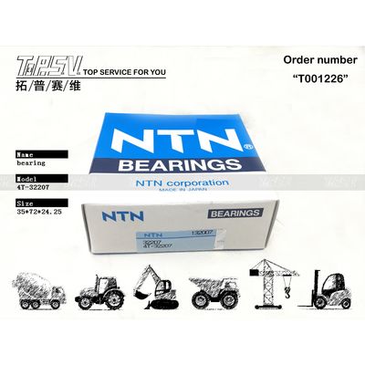 708-8H-12141 4T-32207 Excavator Tapered Roller Bearing With Heat Treatment