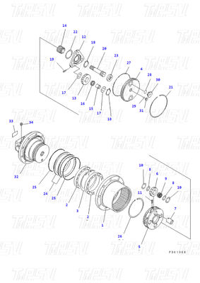 Planetary Excavator Travel Drive Steel Swing Travel Drive