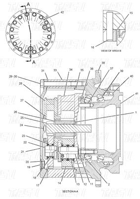 Black Hydraulic 191-3234 E320B Excavator Travel Drive Catalog Motor For Heavy Equipment Repairs