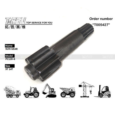 High Precision Steel PC120-6 Excavator Travel 1 Stage Sun Gear For Gear Oil Maintenance Dependability