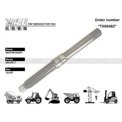 3324250-0299 Gear Meshing SOLAR330-5 Excavator Travel Motor Shaft in Black Easy Installation