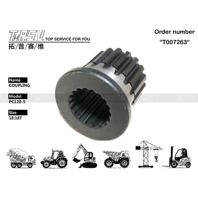 203-01-41130 PC120-5 Excavator Hydraulic Pump Shaft Parts For Gear Oil And Transport Packaging