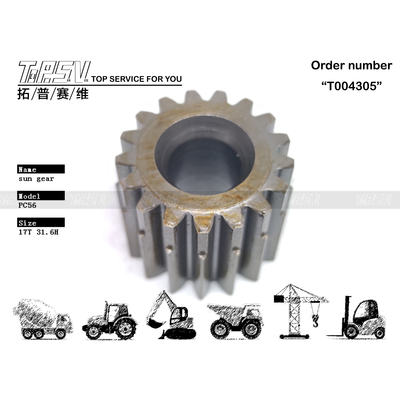 View Image PC56 Excavator Swing 2 Stage Sun Gear  In Excavator Machinery With Steel Material