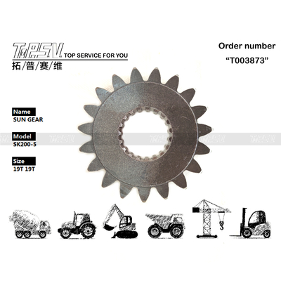 YN32W01007P1 High Precision SK200-5 Excavator Swing 1 Stage Sun Gear for Heavy-Duty Excavator Machinery
