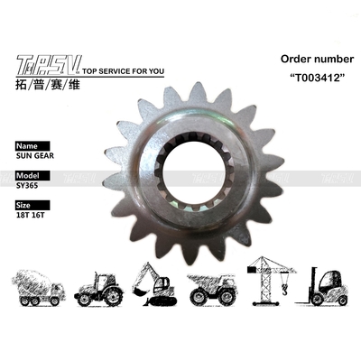 Easy Installation Black CLG936 Excavator Swing 1 Stage Sun Gear Excavator Transmission System in Black