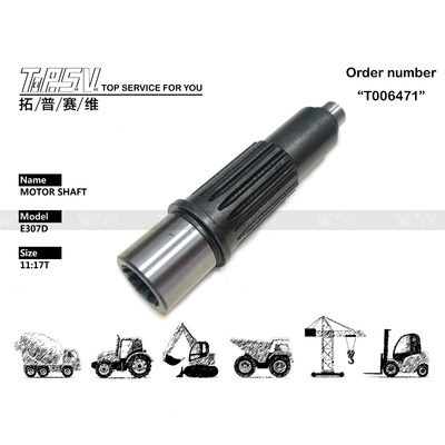 307-4176 Black E307C Excavator Travel Motor Shaft Hydraulic Pump Parts for Energy Mining Replacement Parts
