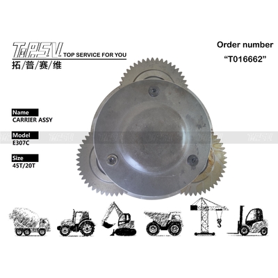 Steel Heavy Duty E307C Excavator Travel 1 Stage Carrier Assy in Black Color for Heavy-Duty Construction Operations