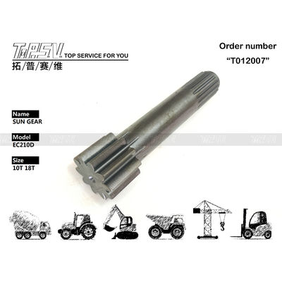 High Precision EC210DL Excavator Travel 1 Stage Sun Gear Compatibility Compatible With Various Models