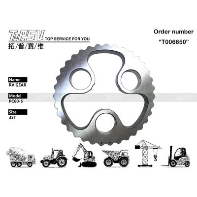 PC60-5 Excavator Travel RV Gear Spare Parts Electronics Parts Made of Steel and Heat Treatment for Durable Performance