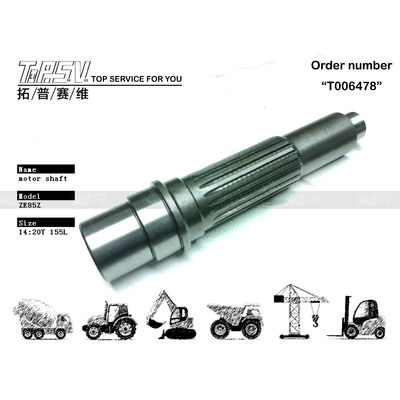 Customized ZE85E Excavator Travel Motor Shaft Gear Pump for Machinery Repair Shops in Steel Material