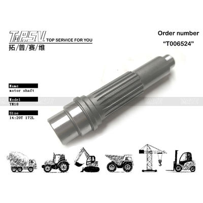 Convenient Dealed Bag Packaging for Easy Transportation of Hydraulic Pump TM18 Excavator Travel Motor Shaft