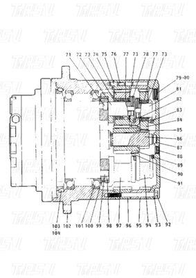 E120B Catalog 099-4141 Heavy Duty Steel Excavator Final Drive Motor