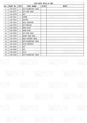 Catalog 128-1827 Steel CATERPILLER Excavator Final Drive Motor E312A