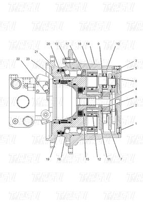 145-7767 Trusted Final Drive Reducer Catalog With Black Bolt On Installation E312A