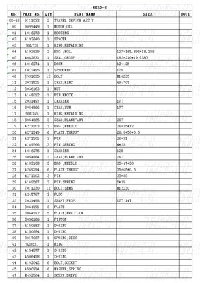Hydraulic Excavation Equipment Final Drive Motors for Heavy Duty Applications Catalog 9111033 EX60-3