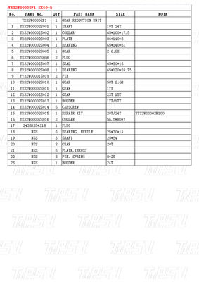 YR32W00002F1 Bolt On Excavator Swing Drive Planetary Reducers for Mining and Energy SK60-5 Catalog