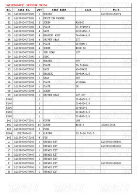 SK235 Hydraulic Travel Motors Drive for Excavators Kobelco Catalog LQ15V00007F1