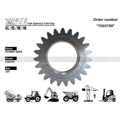 Steel CLG225 Planetary Gear Assembly Black 1Stage Excavator Swing Gear