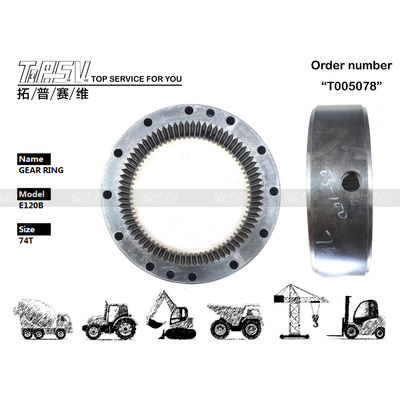 74T Excavator Spare Parts E120B Swing Gear Ring 093-7000 Steel Material