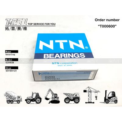 XKAY-00449 6209CM Excavator 6209 Ball Bearing With Heat Treatment