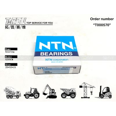 0397902 6205CM Excavator Deep Groove Ball Bearing For Final Drive Motor