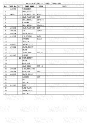 Bolt on Excavator Swing Drives Catalog EX55UR-3 ZX55UR ZX55UR-HHE 4421990