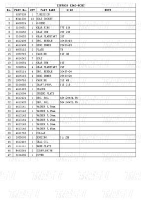 Excavator Swing Motor Catalog for Machinery and Energy Mining 9287538 ZX60-HCMC