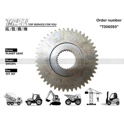 Black Steel Construction SH120 Excavator Travel Planetary Gear for Hydraulic Motor Drive