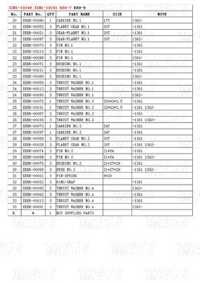 31N1-10140 31N1-10141 R80-7 Excavator Swing Drive Catalog Planetary Reducer Type Varies Depending On Model