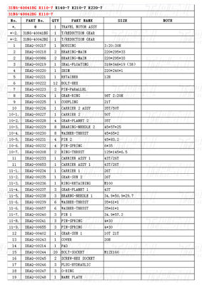 Bolt On 31N6-40041BG 31N6-40042BG R110M-7 Excavator Travel Drive Catalog With Planetary Reducer
