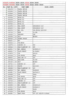 Custom Colors Excavator Travel Drive Catalog Motors