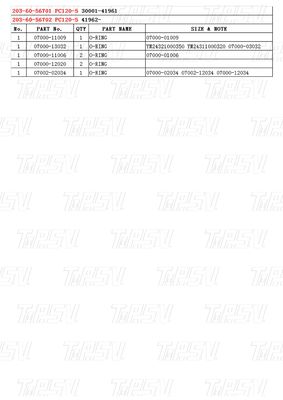 Hydraulic Excavator Swing Travel Drive Catalog Gears