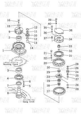 20Y-26-00010 PC200-6 Excavator Swing Drive Catalog for Mining Machinery Applications
