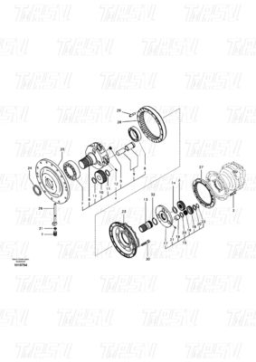 Bolt-on Hydraulic Swing Motor Drive VOE14542165 EC290B Excavator Swing Drive Catalog