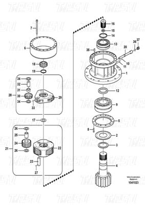 Energy Mining VOE14569767 VOE14724044 EC290B Excavator Swing Drive Catalog for Compatible Brands and Models