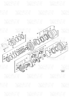 Custom Colors VOE14608847 Excavator Travel Drive Catalog Gear Box Bolt-on Installation and Top Performance