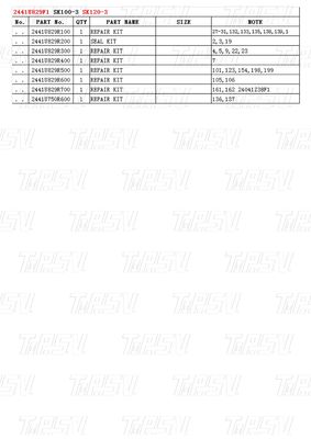 Bolt-on 2441U829F1 SK120-3 Excavator Travel Drive Catalog Motor Compatible With Different Excavator Brands And Models