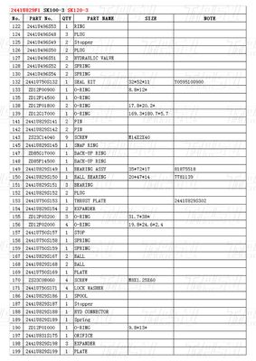 Bolt-on 2441U829F1 SK120-3 Excavator Travel Drive Catalog Motor Compatible With Different Excavator Brands And Models