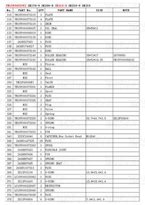 Machinery Repair Shops YN15V00037F2 SK210-8Excavator Travel Drvie Catalog Parts in Transport Packaging Wooden Box