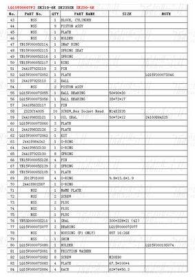 Installation Bolt-on LQ15V00007F2 Excavator Travel Drive Catalog Varies Depending On Model