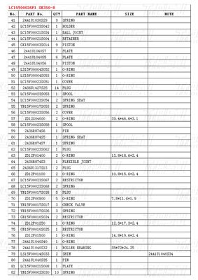 Black Color LC15V00026F1 SK350-8 Excavator Final Drive Catalog Parts for Performance
