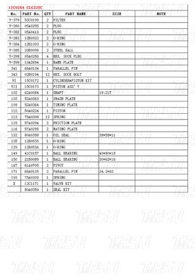 Wooden Box 11C0264 CLG225C Excavator Swing Drive Catalog Gear Box Transport Packaging Varies Depending On Model