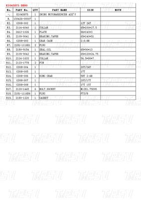 K1045875 DH80 Excavator Swing Drives Catalog Customizable Colors