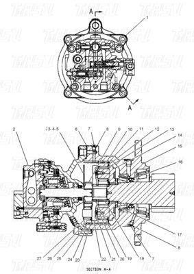 E307C Hydraulic Excavator Swing Drive Motor For Demanding Applications