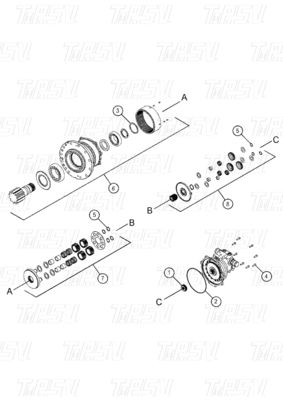 High Powered Excavator Drive System With Planetary Reducer
