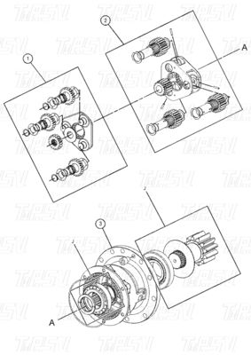 486-1577 Steel Bolt on Excavator Swing Drive for Machinery Repair Shops