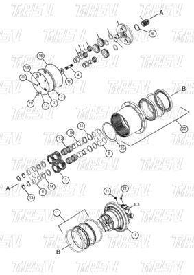 Depend On Steel Planetary Reducer Excavator Travel Motor Excavator Swing Reducer