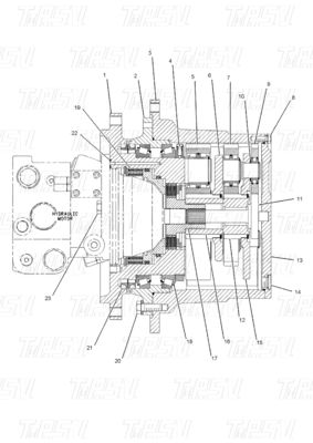 Heavy Duty Steel 162-1379 E312B Excavator Travel Drive Catalog | Bolt On Installation