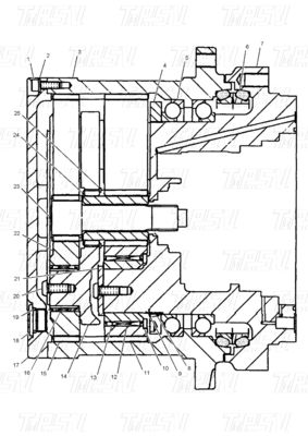 Steel Bolt On Excavator Swing Drives / Travel Motors